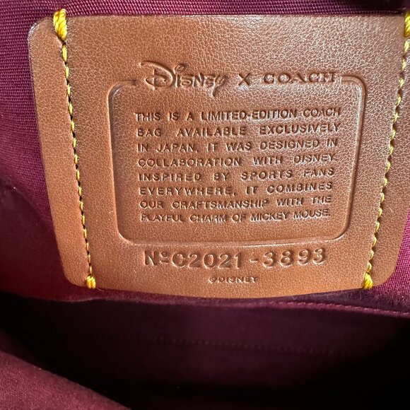 RARE Coach Disney x Coach Limited Edition Satchel In Signature Canvas - Picture 17 of 17